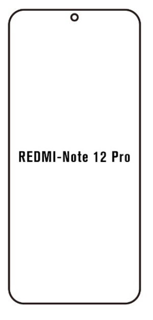 Hydrogel - ochranná fólie - Xiaomi Redmi Note 12 Pro 4G (case friendly)