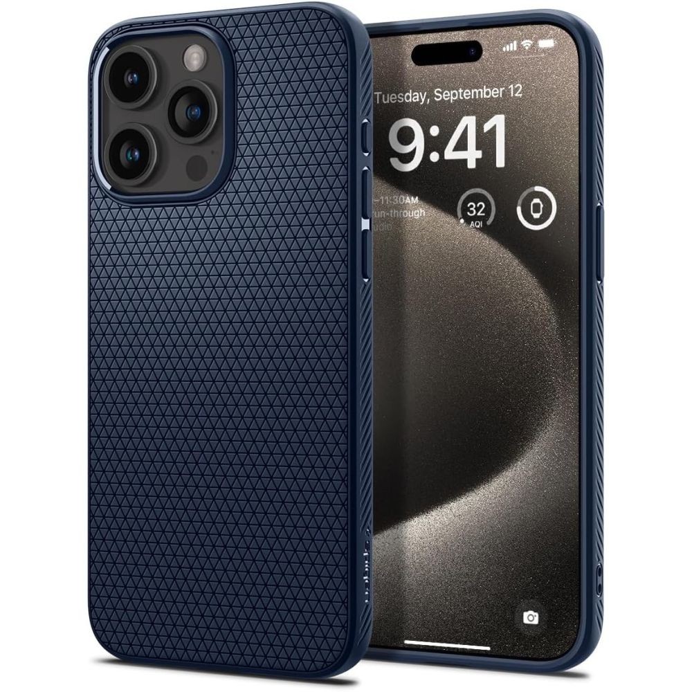 KRYT SPIGEN LIQUID Air iPhone 15 Pro Max NAVY BLUE