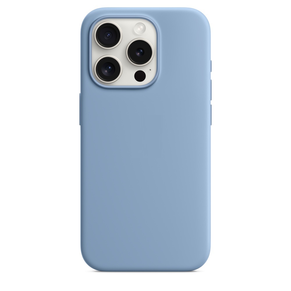 iPhone 15 Pro Max Silicone Case s MagSafe - Winter Blue