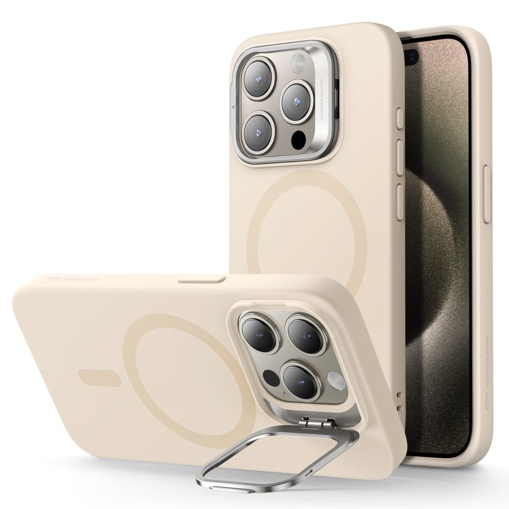 KRYT ESR CLOUD KICKSTAND HALOLOCK MAGSAFE iPhone 15 Pro Max BEIGE