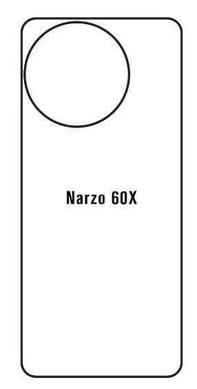 Hydrogel - matná zadní ochranná fólie - Realme Narzo 60X