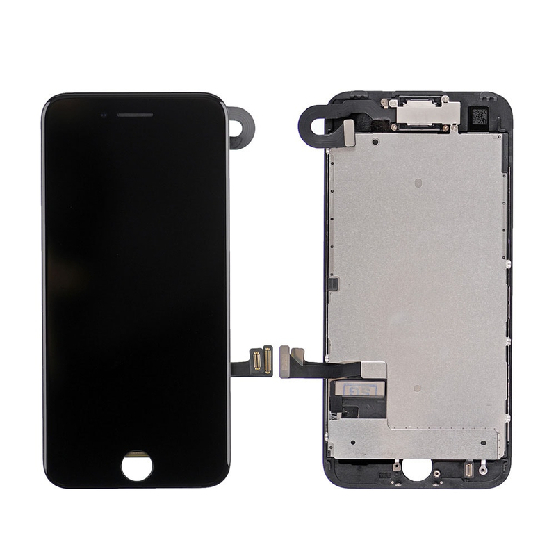Černý LCD displej iPhone 7 s přední kamerou + proximity senzor OEM (bez home button)