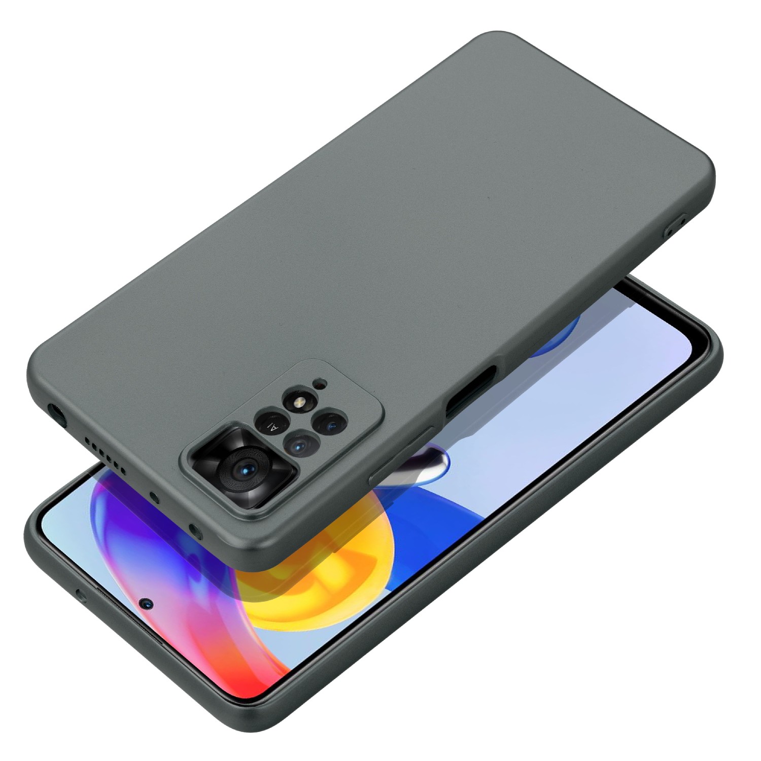 METALLIC Case  Xiaomi Redmi 13C šedý