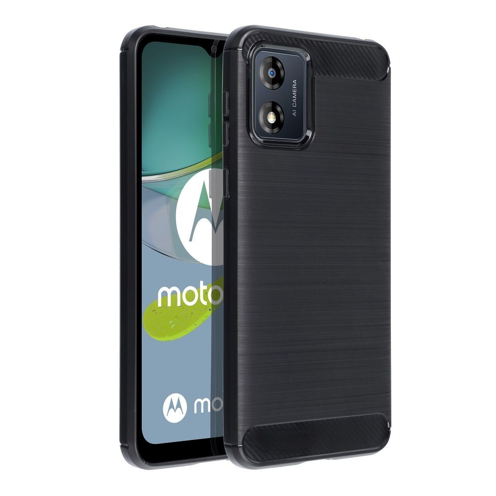 CARBON Case  Motorola Moto E13 cerný