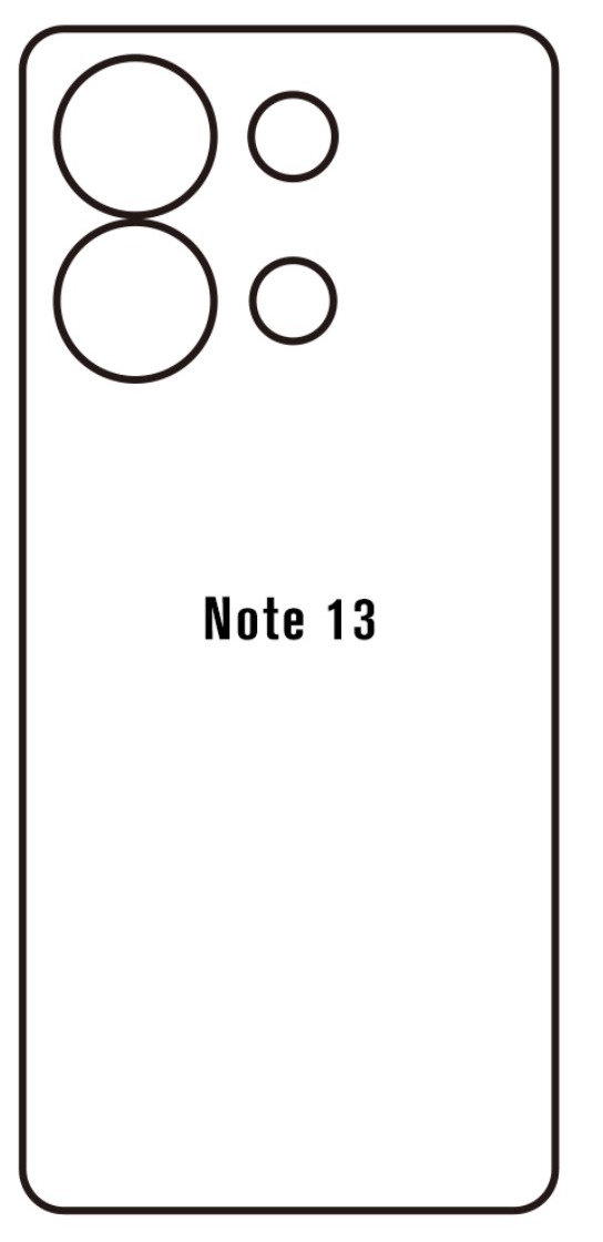 Hydrogel - zadní ochranná fólie - Xiaomi Redmi Note 13 4G
