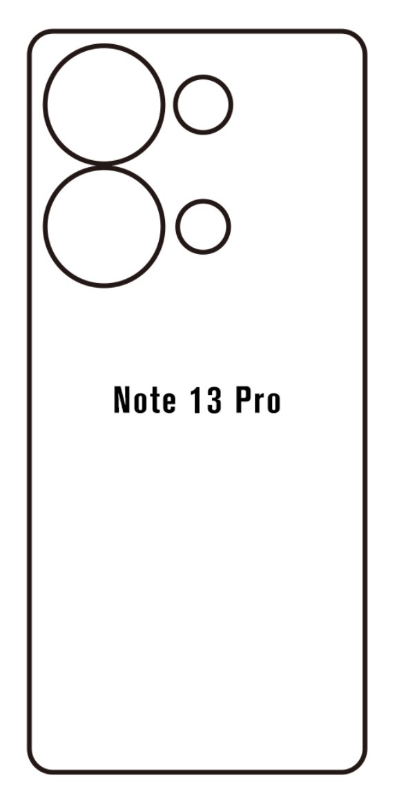 Hydrogel - zadní ochranná fólie - Xiaomi Redmi Note 13 Pro 4G