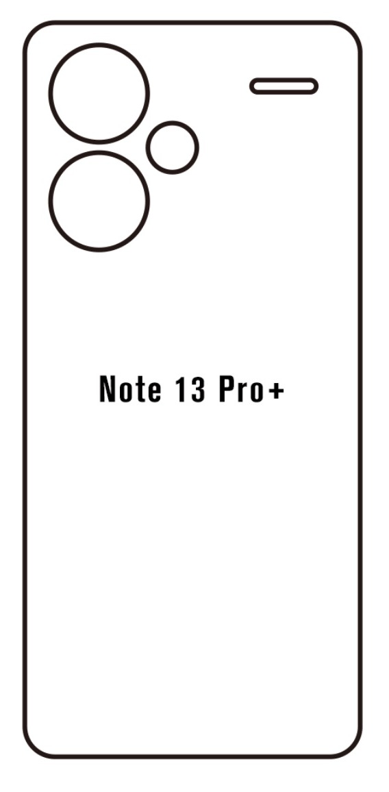 Hydrogel - zadní ochranná fólie - Xiaomi Redmi Note 13 Pro+ 5G