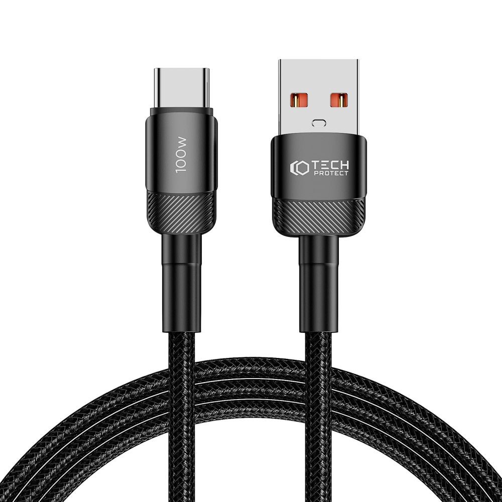 KABEL TECH-PROTECT ULTRABOOST EVO TYPE-C CABLE 100W/5A 200CM BLACK