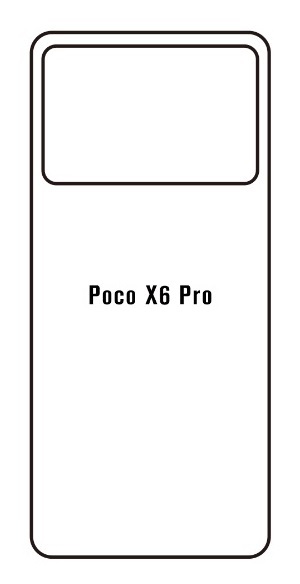 Hydrogel - matná zadní ochranná fólie - Xiaomi Poco X6 Pro