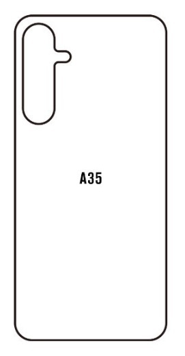 Hydrogel - matná zadní ochranná fólie - Samsung Galaxy A35