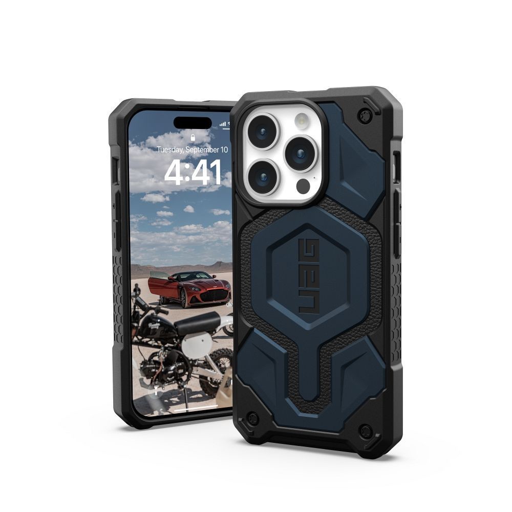 ( UAG ) Urban Armor Gear Monarch Pro  iPhone 15 Pro s MagSafe kevlar cerný