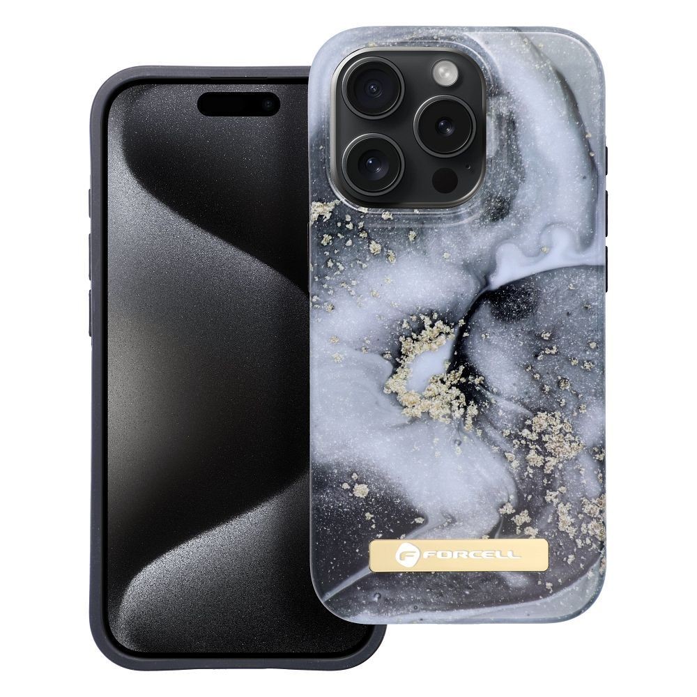 FORCELL F-ProTECT Mirage  s MagSafe  iPhone 15 Pro marble mist