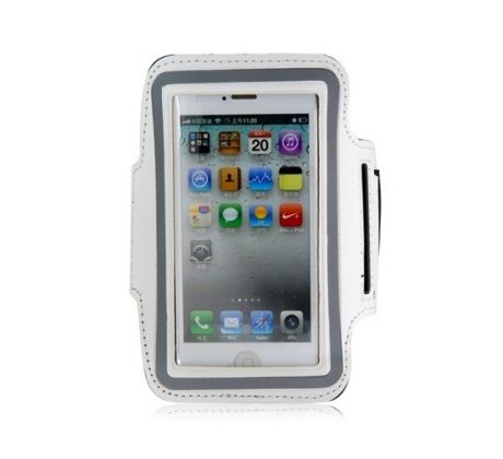 Armband - držák telefonu na ruku iPhone 5 / 5S / 5C / SE white