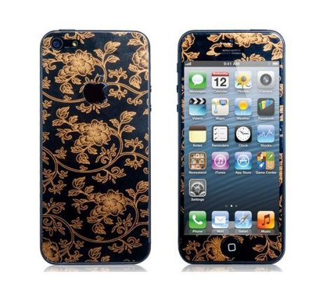 3D Floral Skin Screen protector na iPhone 5 / 5S / SE