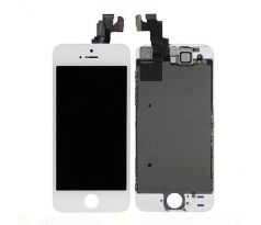 ORIGINAL Bílý LCD displej iPhone 5S s přední kamerou + proximity senzor OEM (bez home button)