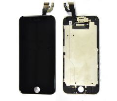 ORIGINAL Černý LCD displej iPhone 6 s přední kamerou + proximity senzor OEM (bez home button)