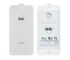 5D přední a zadní ochranné sklo pro Apple iPhone 7 Plus / 8 Plus - bílé