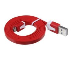 Micro USB kabel Samsung, HTC, Sony, Nokia, LG color red