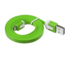Micro USB kabel Samsung, HTC, Sony, Nokia, LG color green