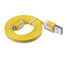 Micro USB kabel Samsung, HTC, Sony, Nokia, LG color yellow