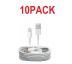 10pack - USB kabel Lightning