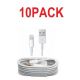 10pack - USB kabel Lightning