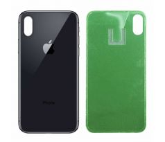 Apple iPhone X - Zadní sklo housingu - černé