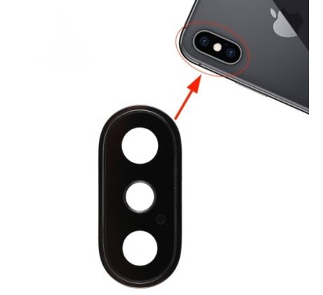Camera Lens Protector (černé) - Ochranné sklo na zadní kameru pro Apple iPhone Xs