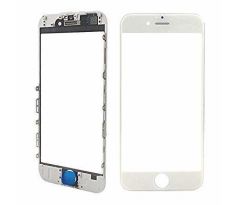 	 Oleofobní náhradní bílé přední sklo s rámem na iPhone 6S Plus
