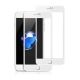 10ks balení - 3D ochranné sklo na celý displej - iPhone 6/6S - bílé