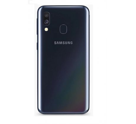 Samsung Galaxy A40 - Zadní kryt - černý - se sklíčkem zadní kamery (náhradní díl)