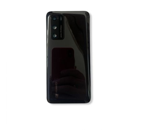 Huawei P40 - Zadní kryt - černý - se sklíčkem zadní kamery (náhradní díl)