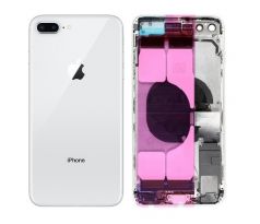 iPhone 8 Plus - Zadní kryt - housing iPhone 8 Plus - bílý s malými díly