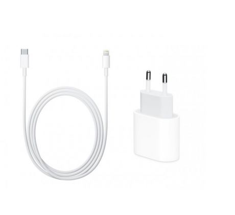 Rychlonabíjecí souprava pro iPhone - 20W USB-C adaptér a USB-C / lightning kabel