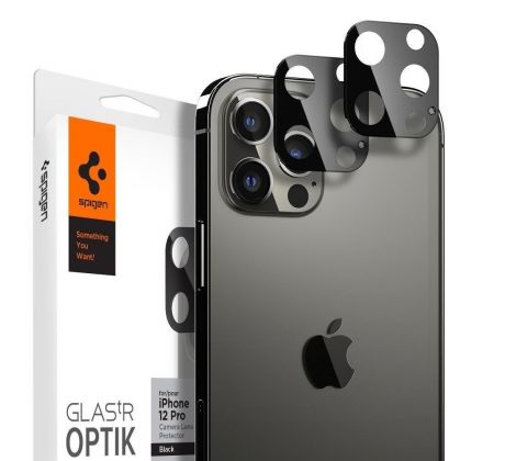 Spigen Optik - Ochranné sklo zadní kamery pro iPhone 12 Pro - 2ks v balení
