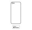 Hydrogel - matná zadní ochranná fólie - iPhone 5S/SE - typ výřezu 1