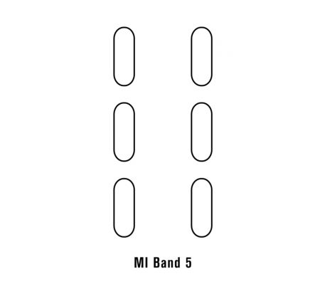 Hydrogel - 6x ochranná fólie - Xiaomi Mi Band 5