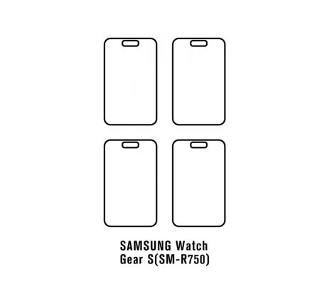 Hydrogel - 4x ochranná fólie - Samsung Watch Gear S (SM-R750)
