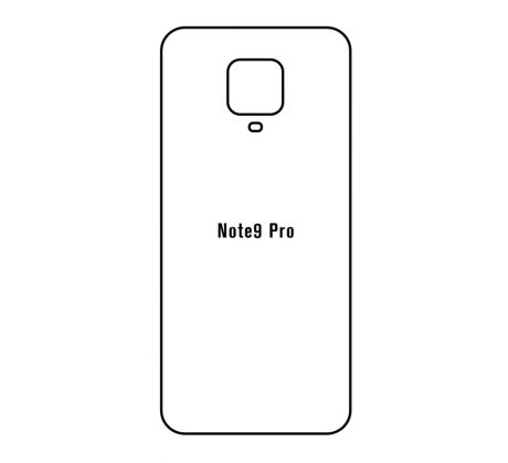 Hydrogel - zadní ochranná fólie - Xiaomi Redmi Note 9 Pro