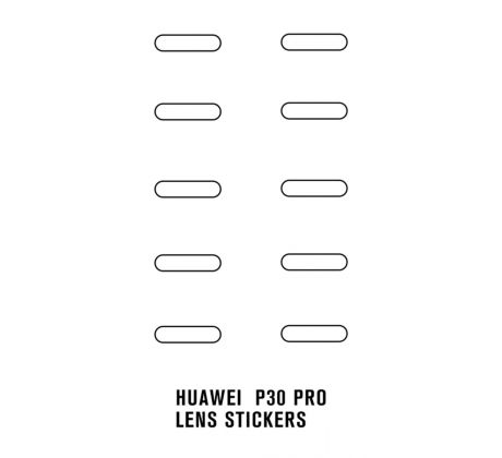 Hydrogel - ochranná fólie zadní kamery - 10ks v balení - Huawei P30 Pro