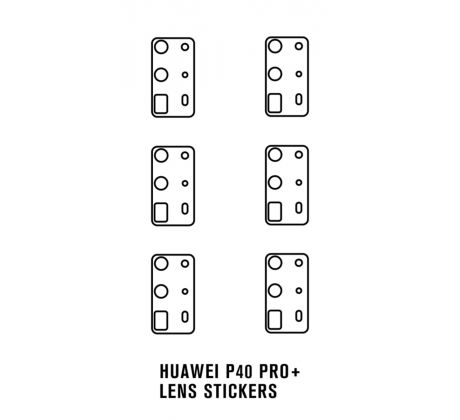 Hydrogel - ochranná fólie zadní kamery - 6ks v balení - Huawei P40 Pro+