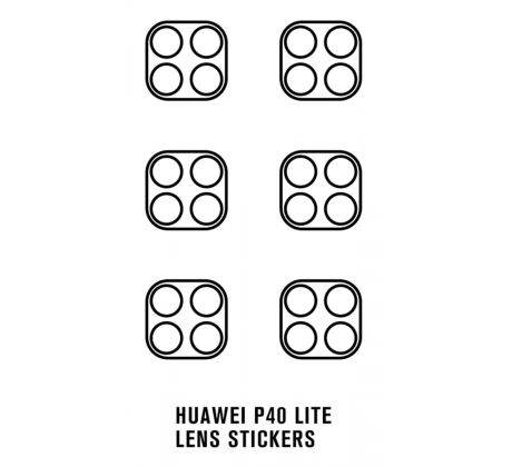 Hydrogel - ochranná fólie zadní kamery - 6ks v balení - Huawei P40 Lite