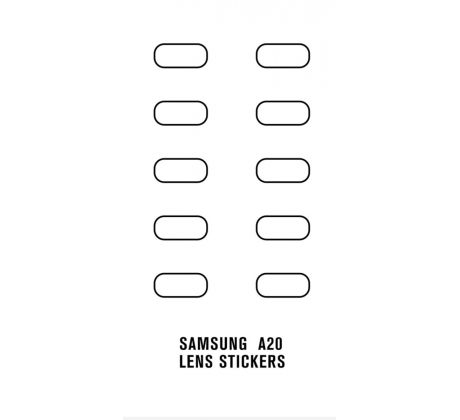 Hydrogel - ochranná fólie zadní kamery - 10ks v balení - Samsung Galaxy A20