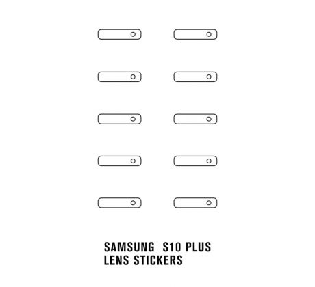 Hydrogel - ochranná fólie zadní kamery - 10ks v balení - Samsung Galaxy S10+