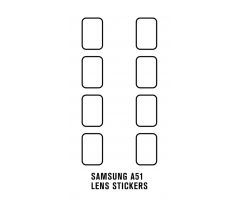 Hydrogel - ochranná fólie zadní kamery - 8ks v balení - Samsung Galaxy A51