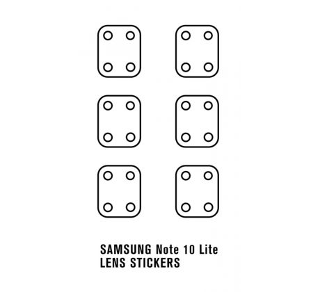 Hydrogel - ochranná fólie zadní kamery - 6ks v balení - Samsung Galaxy Note 10 Lite