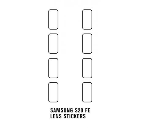 Hydrogel - ochranná fólie zadní kamery - 8ks v balení - Samsung Galaxy S20 FE/S20 FE 2022