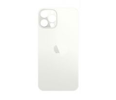iPhone 12 Pro Max - Sklo zadního housingu se zvětšeným otvorem na kameru BIG HOLE - bílé  