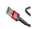 BASEUS kabel iPhone Lightning 2,4A 1M červeno-černý CALKLF-G91