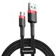 BASEUS Micro USB kábel 1,5A 2metrový červeno-černý CAMKLF-C91